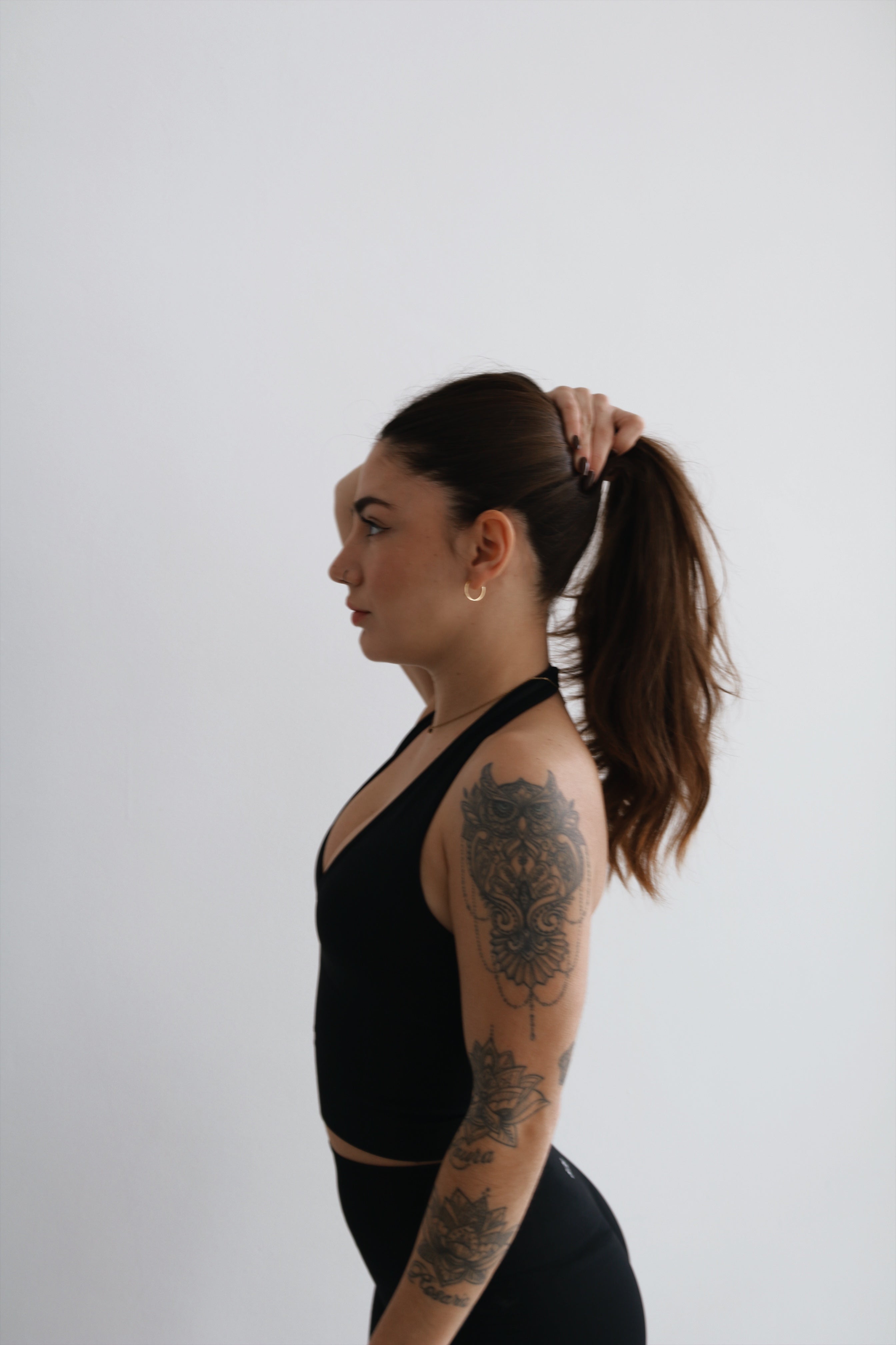 Top arté halter – Escote en V